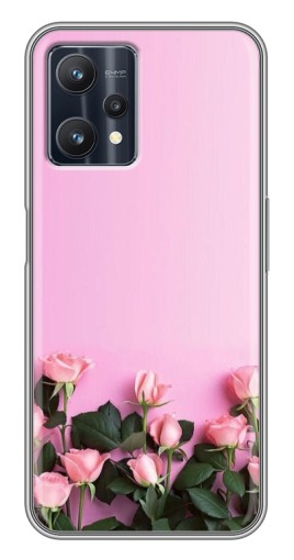 Силиконовый чехол с изображением "Нежные розы" для Realme 9 Pro