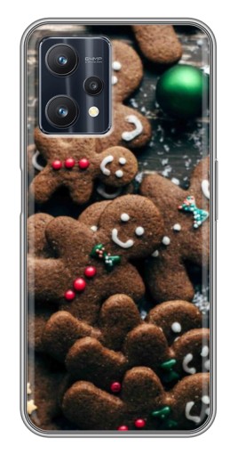 Чехол с печатью "Новогодние человечки" для Realme 9 Pro