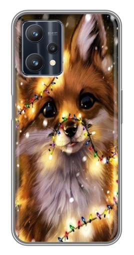 Чехол с картинкой "Новогодний лесенок" для Realme 9 Pro