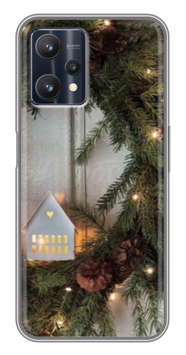 Чехол с картинкой "Новогодний венок" для Realme 9 Pro