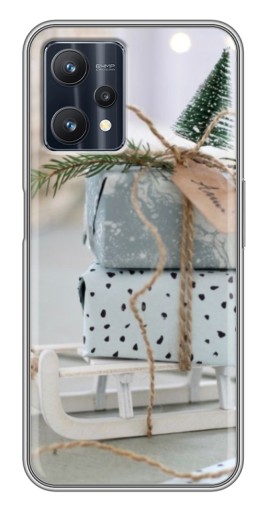 Чехол с картинкой "Подарки на санках" для Realme 9 Pro