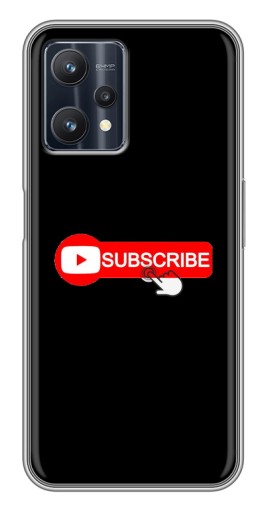 Силиконовый чехол с изображением "Подпишись" для Realme 9 Pro