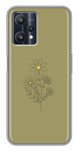 Чехол с печатью "Рисунок ромашка" для Realme 9 Pro