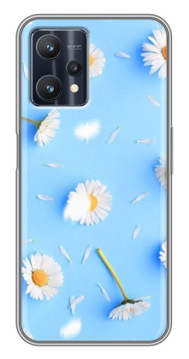 Чехол с печатью "Ромашковый фон" для Realme 9 Pro