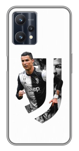 Чехол с печатью "Роналду в Ювентусе" для Realme 9 Pro