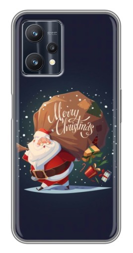 Силиконовый чехол с изображением "Санта с подарками" для Realme 9 Pro