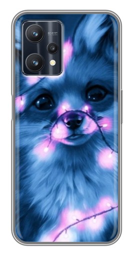 Чехол с картинкой "Синяя лисичка" для Realme 9 Pro