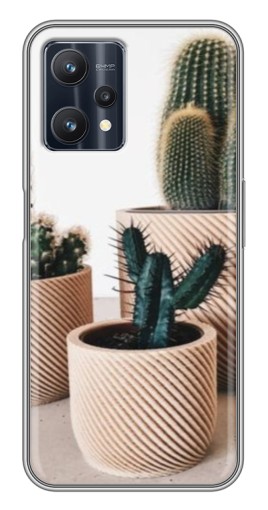 Силиконовый чехол с изображением "стильные кактусы" для Realme 9 Pro
