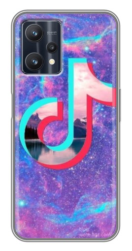 Чехол с печатью "ТикТок мраморный" для Realme 9 Pro