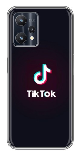 Силиконовый чехол с изображением "TikTok темный" для Realme 9 Pro
