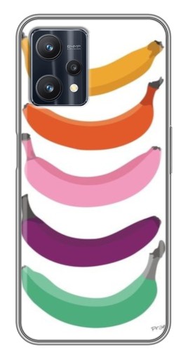 Чехол с печатью "Цветные бананы" для Realme 9 Pro