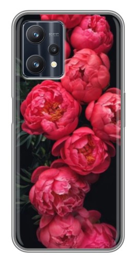 Чехол с принтом "Яркие пионы" для Realme 9 Pro