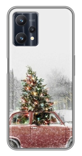 Чехол с печатью "Елка в машине" для Realme 9 Pro