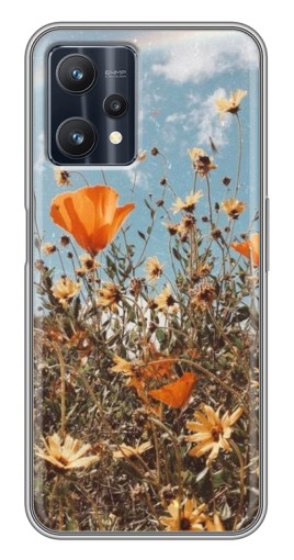 Чехол с картинкой "Желтые цветы" для Realme 9 Pro