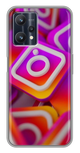 Чехол с картинкой "Значки Инстаграм" для Realme 9 Pro