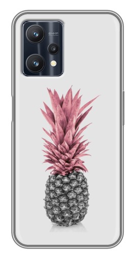 Силиконовый чехол с изображением "Чёрно-белый ананас" для Realme 9 Pro Plus
