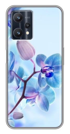 Чехол с картинкой "Голубые орхидеи" для Realme 9 Pro Plus