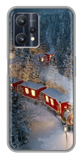 Чехол с картинкой "Новогодний поезд" для Realme 9 Pro Plus