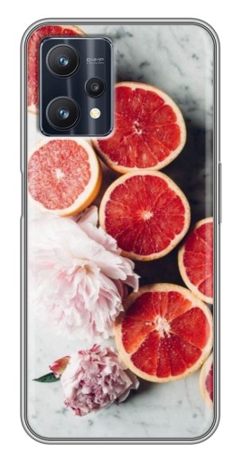 Силиконовый чехол с изображением "Половинки грейпфрутов" для Realme 9 Pro Plus