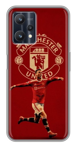 Силиконовый чехол с изображением "Ronaldo в МЮ" для Realme 9 Pro Plus