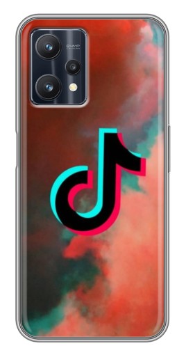 Чехол с принтом "ТикТок в тучах" для Realme 9 Pro Plus