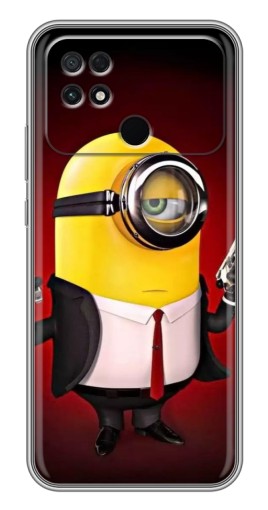 Чехол с картинкой "Агент Миньон" для Xiaomi POCO C40