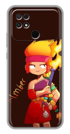 Чехол с принтом "Amber с факелом" для Xiaomi POCO C40