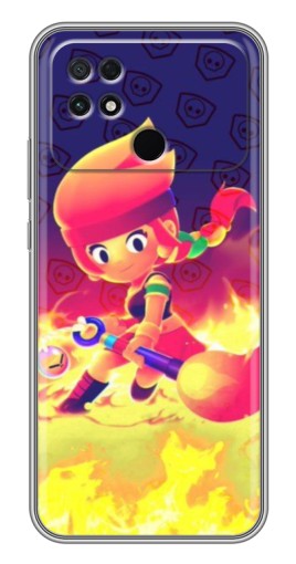 Чехол с печатью "Амбер в огне" для Xiaomi POCO C40