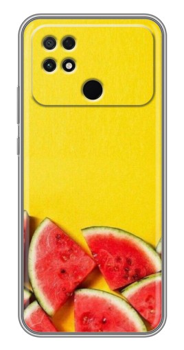 Чехол с печатью "Арбузики на желтом" для Xiaomi POCO C40