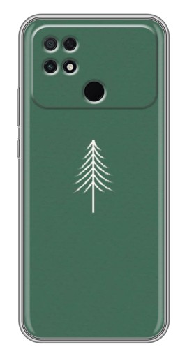 Чехол с принтом "Белая елка" для Xiaomi POCO C40