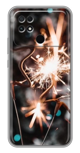Силиконовый чехол с изображением "Бенгальские огни" для Xiaomi POCO C40