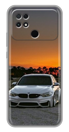 Чехол с печатью "BMW белая" для Xiaomi POCO C40