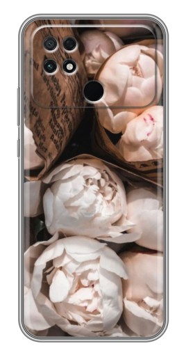 Чехол с принтом "Букет пионов" для Xiaomi POCO C40