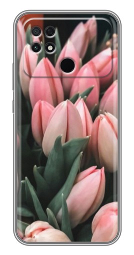 Силиконовый чехол с изображением "Букет тюльпанов" для Xiaomi POCO C40