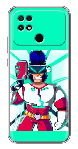 Чехол с принтом "Булл в очках" для Xiaomi POCO C40