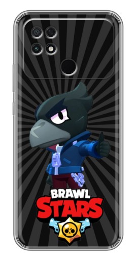 Силиконовый чехол с изображением "Crow Brawl Stars" для Xiaomi POCO C40