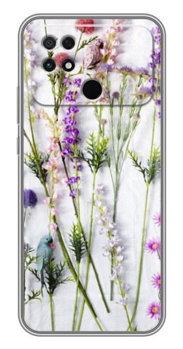 Чехол с печатью "Фон полевых цветов" для Xiaomi POCO C40