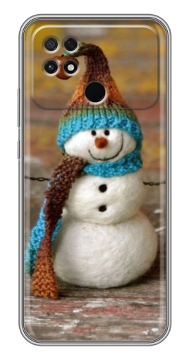 Чехол с картинкой "Игрушечный снеговик" для Xiaomi POCO C40
