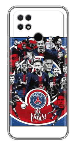 Чехол с печатью "Команда PSG" для Xiaomi POCO C40