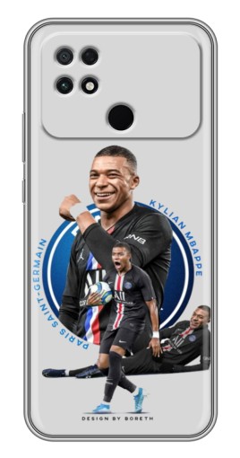 Силиконовый чехол с изображением "Kylian Mbappe" для Xiaomi POCO C40
