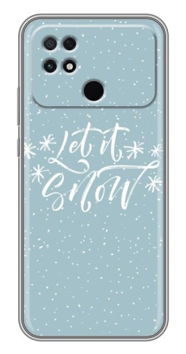 Силиконовый чехол с изображением "Let it Snow" для Xiaomi POCO C40