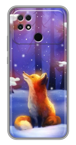 Чехол с принтом "Лисичка в лесу" для Xiaomi POCO C40