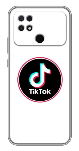 Чехол с печатью "Лого Тик Ток" для Xiaomi POCO C40