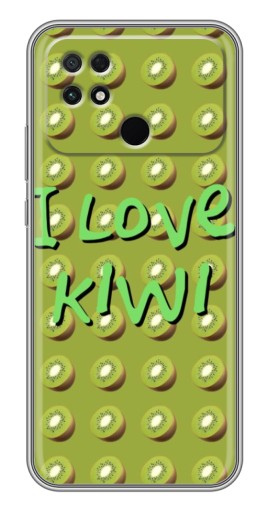 Силиконовый чехол с изображением "Love Kiwi" для Xiaomi POCO C40