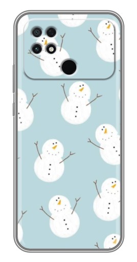 Силиконовый чехол с изображением "Маленькие снеговики" для Xiaomi POCO C40