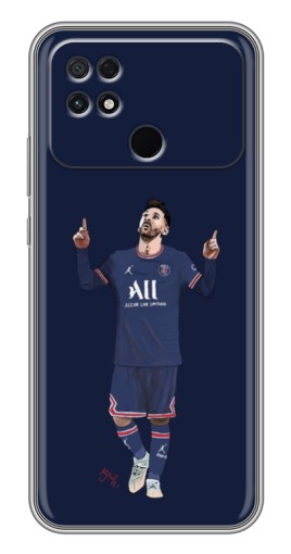 Чехол с принтом "Месси в ПСЖ" для Xiaomi POCO C40