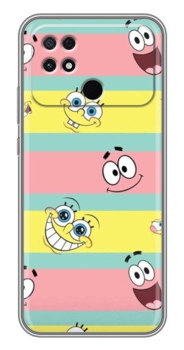 Чехол с принтом "Мордашки" для Xiaomi POCO C40