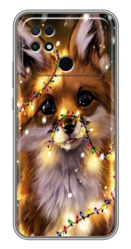 Силиконовый чехол с изображением "Новогодний лесенок" для Xiaomi POCO C40
