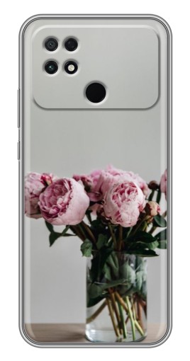Чехол с печатью "Пионы в вазе" для Xiaomi POCO C40