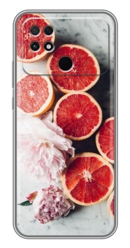 Силиконовый чехол с изображением "Половинки грейпфрутов" для Xiaomi POCO C40